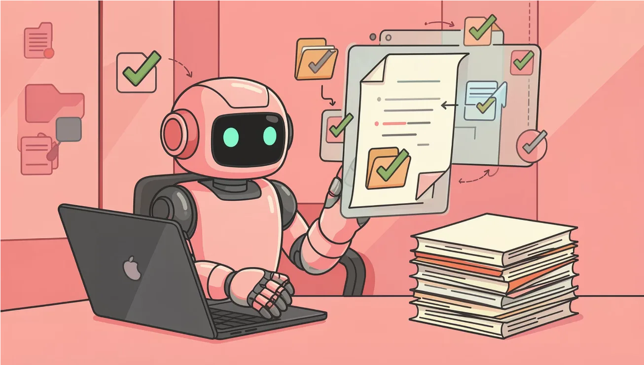 AI 整理资料示意图